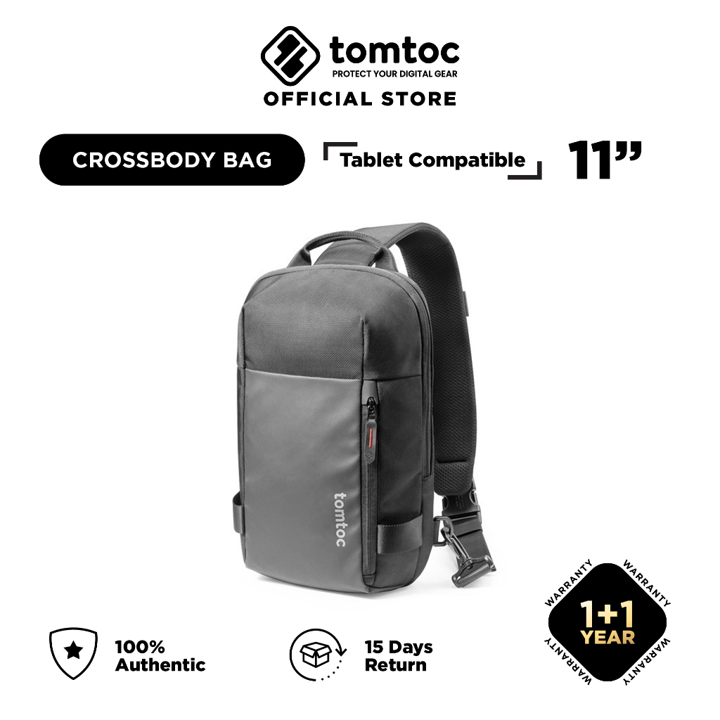 tomtoc 11 Inch Croxbody Men Shoulder Bag / Sling Bag / Crossbody Bag Tablet 11 Inch Shopee