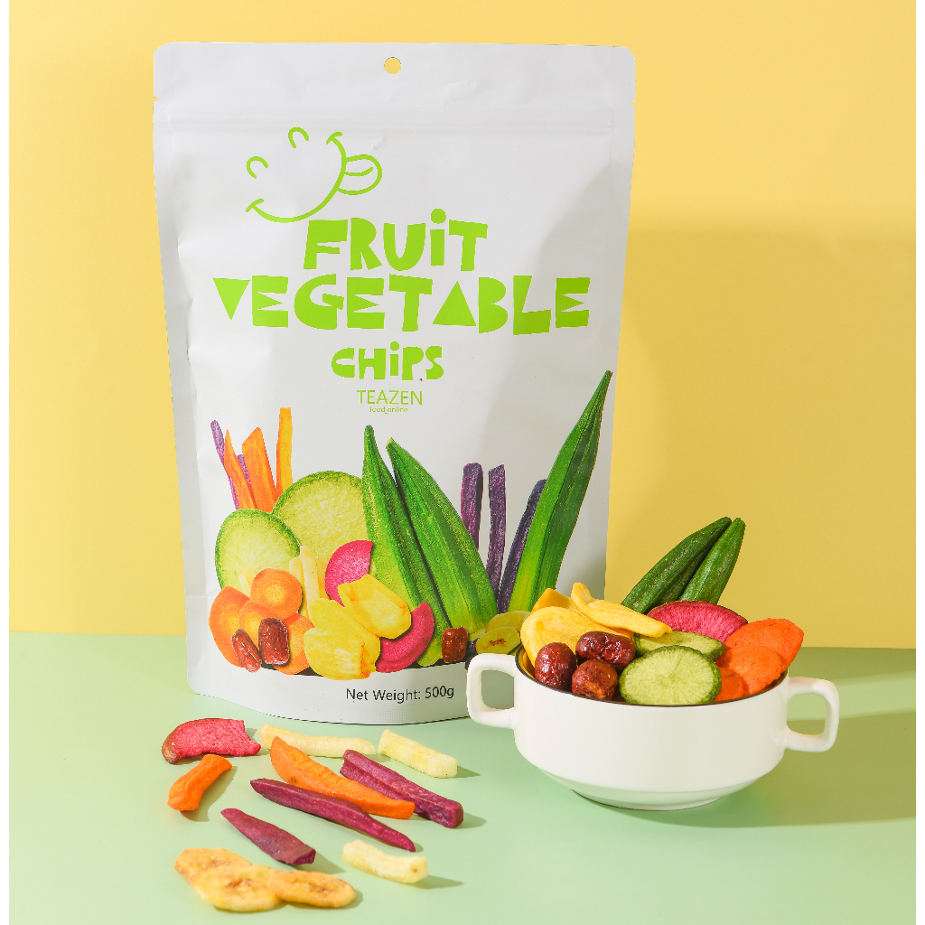 【SUPER SALE】 10 in 1 dried fruits and vegetables chips 500grams