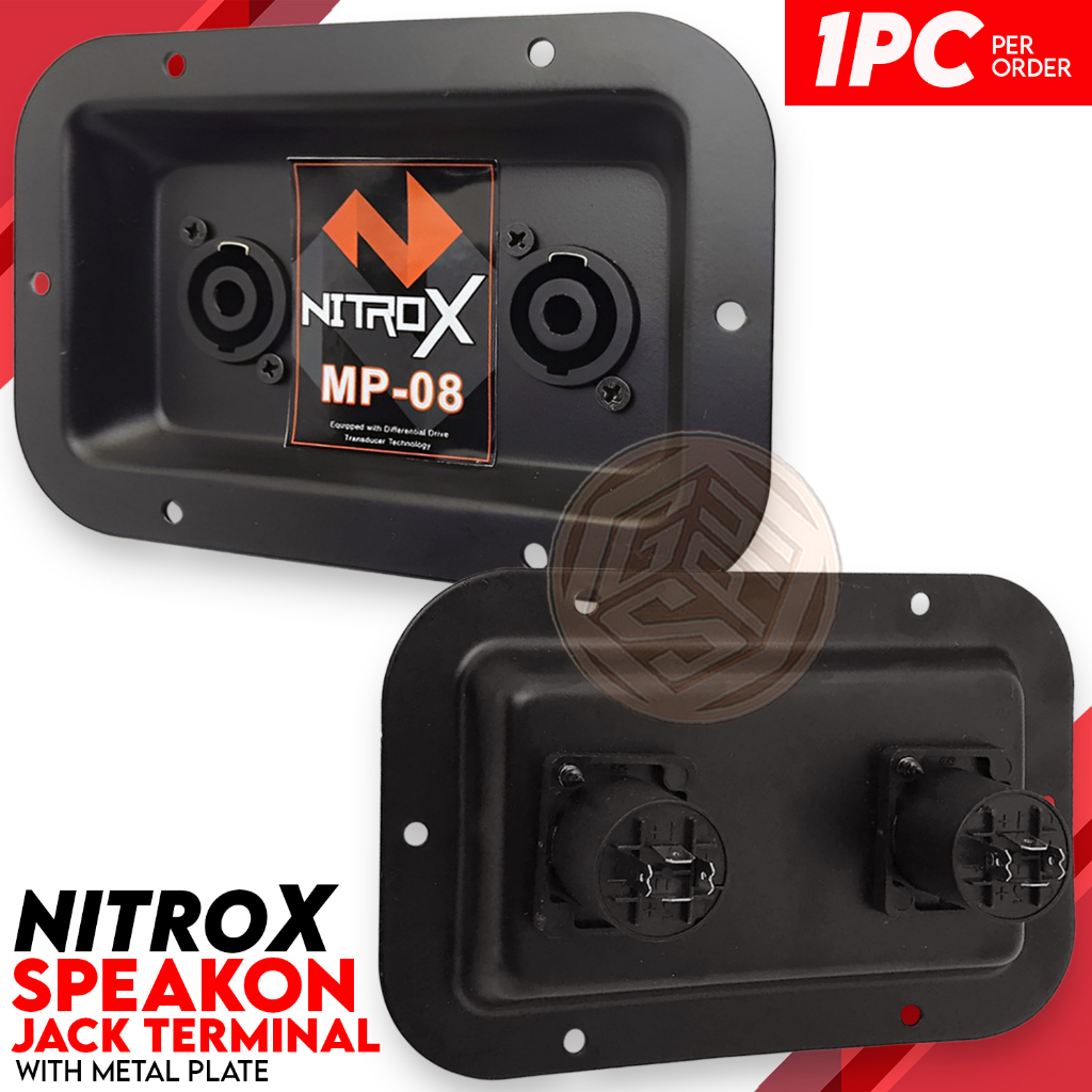🟨NITROX 2 Speakon Jack Terminal w/ Metal Plate Heavy Duty🟨 Shopee Philippines