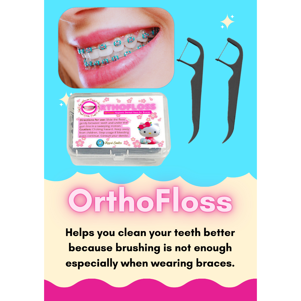 Orthofloss for Braces 50 in a Box Shopee Philippines