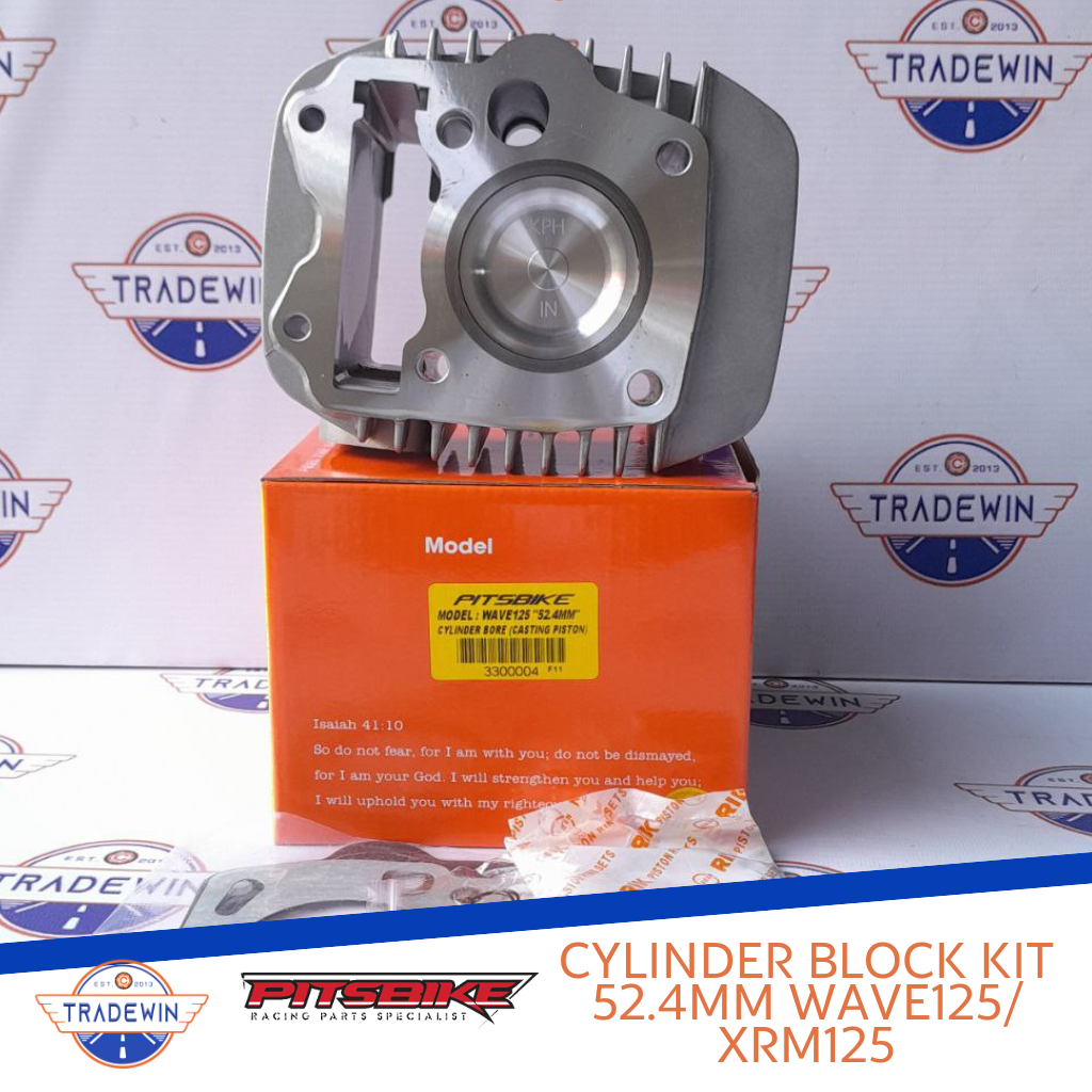 WAVE 125 52.4MM 54MM 57MM 60MM 62MM 65MM CYLINDER BLOCK KIT STEEL XRM