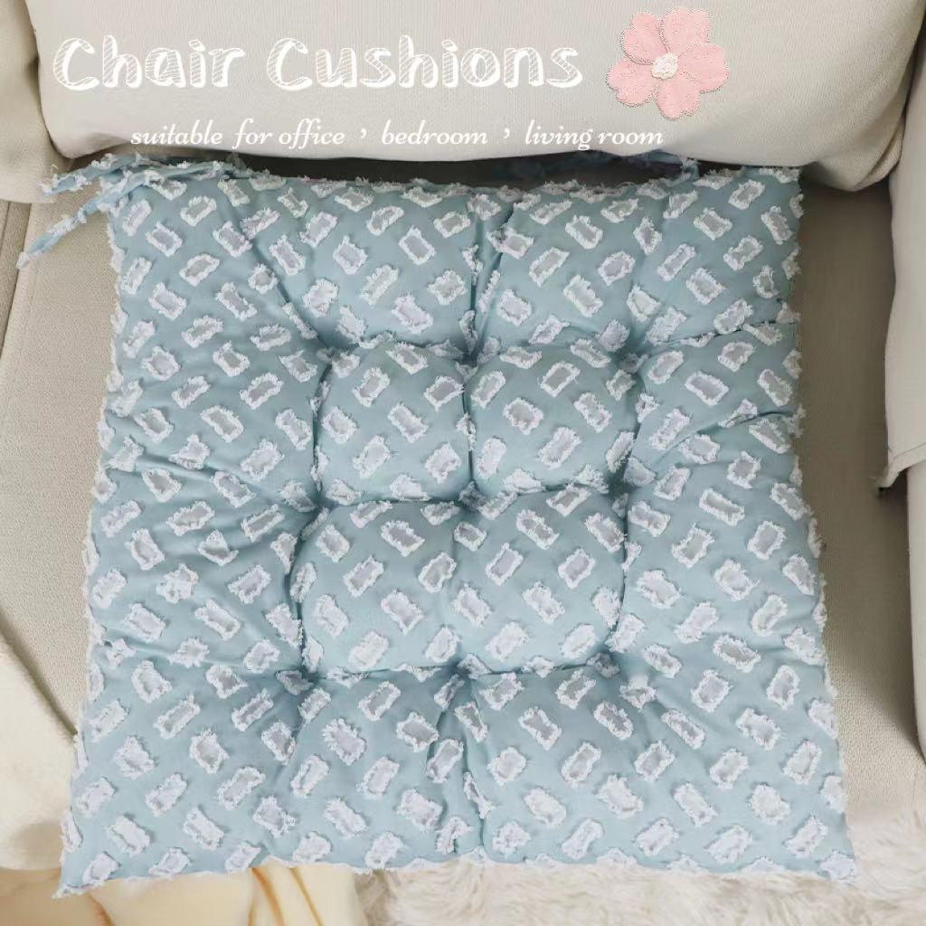 Japanese Tatami Cushion,SolidColored Plush CookieShaped,OfficeTable