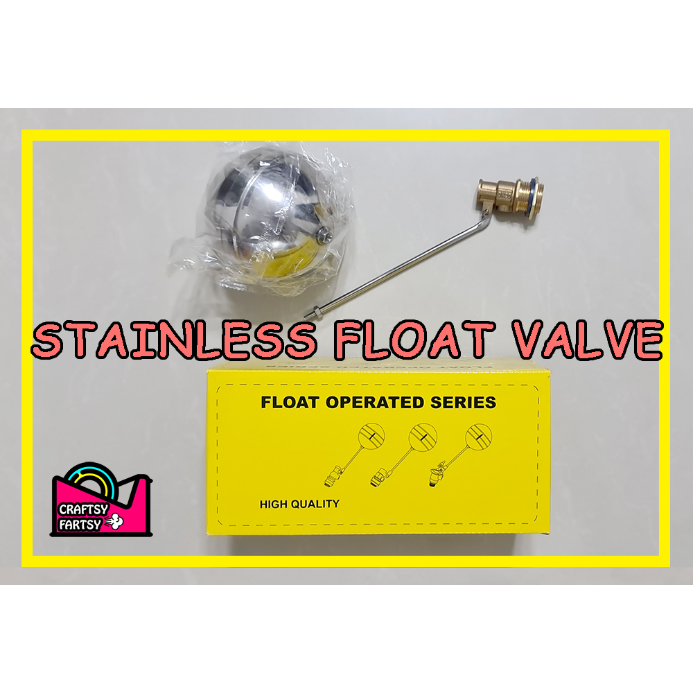 (PER BOX) Float Valve Male Thread Water Tank Ball Stainless Steel Flow