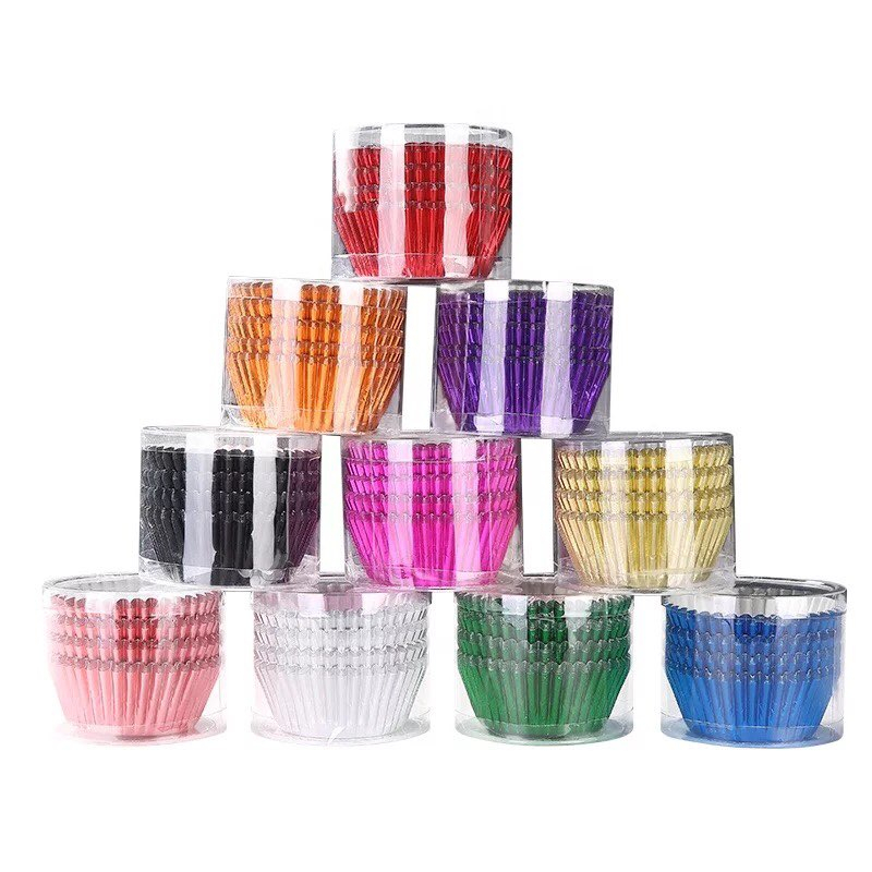 Metallic Foil Cupcake Liners Aluminum 3oz (100pcs) Shopee Philippines