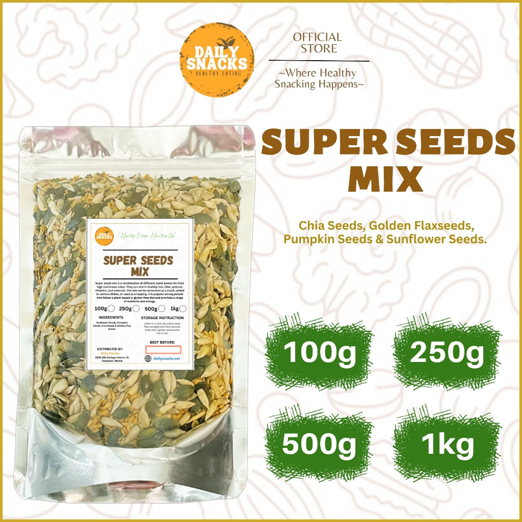 Daily Snacks Super Seeds Mix (Chia, Sunflower, Pumpkin, Golden