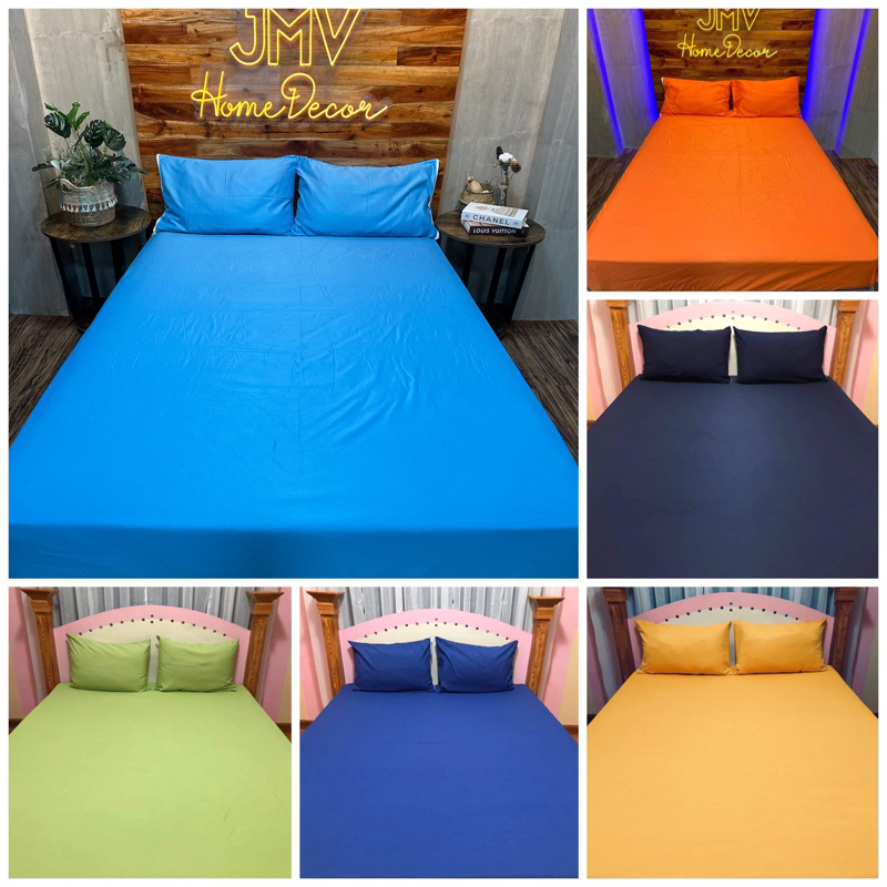 Plain Bed Sheet Full Garter Canadian Cotton Shopee Philippines