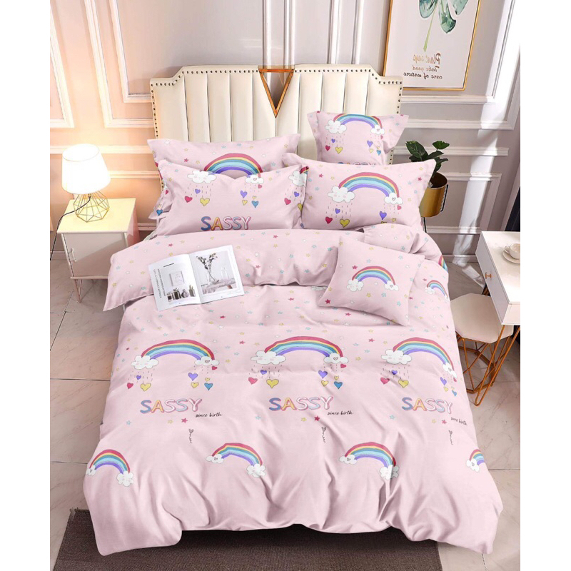 FULLY GARTERIZED BEDSHEET CANADIAN COTTON SINGLE DOUBLE QUEEN KING SIZE