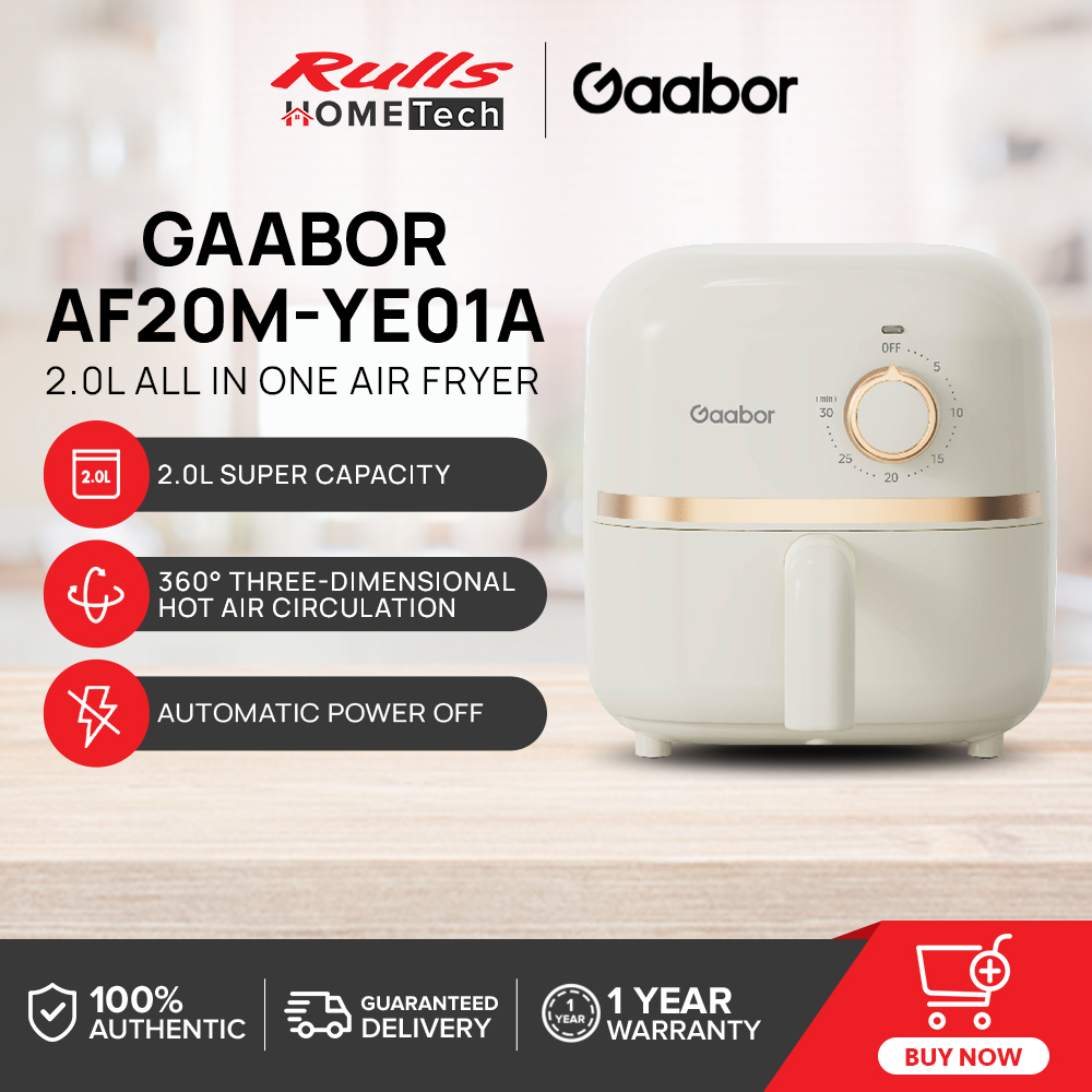 Gaabor AF20MYE01A Air Fryer 2.0L Super Capacity Powerful Warm Wind