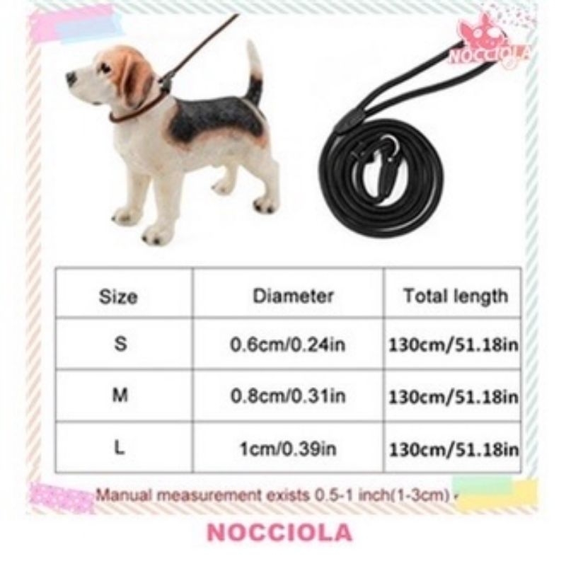 Dog Leash Tali ng Aso Pet Training Leash 130cm Shopee Philippines