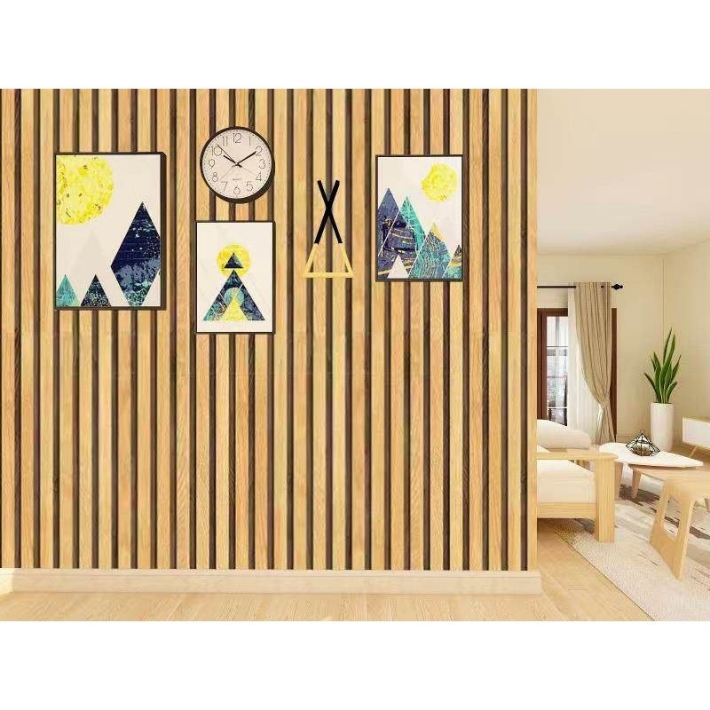 WHB Wood Cladding Design PVC Wallpaper 10meters x 45cm Selfadhessive