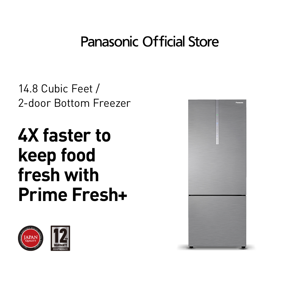 Panasonic NRBX471CPSP 14.4 cu. ft. Steel Door Series 2 Door Bottom Freezer Inverter