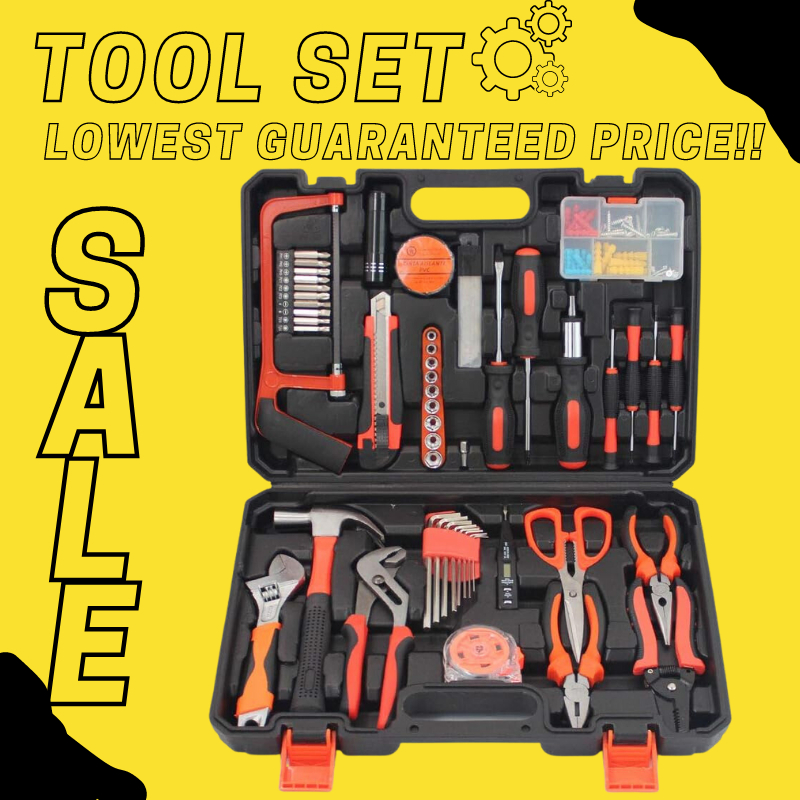 heavy duty wrench tool set repair/home hand tool kit with toolbox storage box z8 Shopee