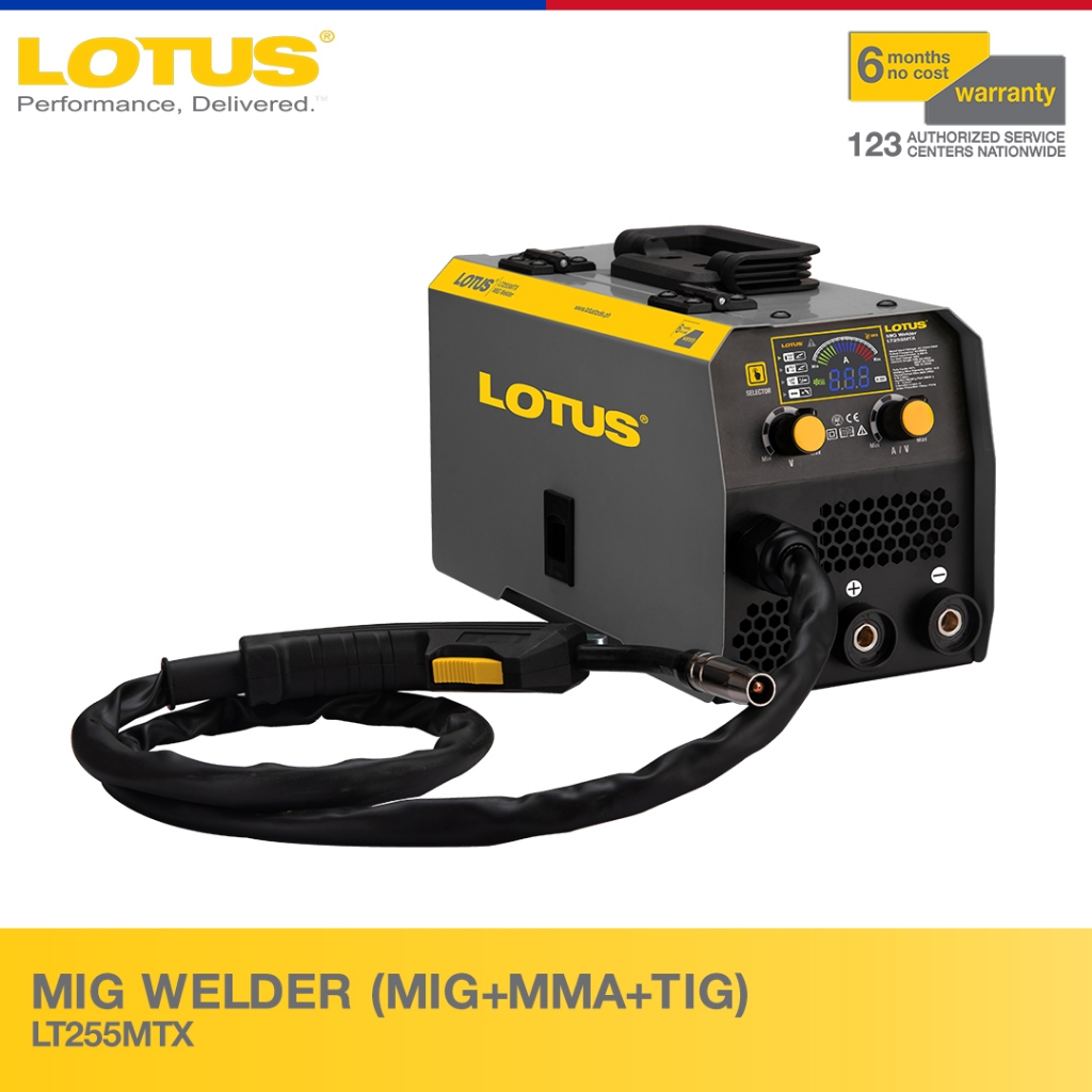 Lotus Mig Welder (MIG+MMA+TIG) LT255MTX Power Tools Welding Tools