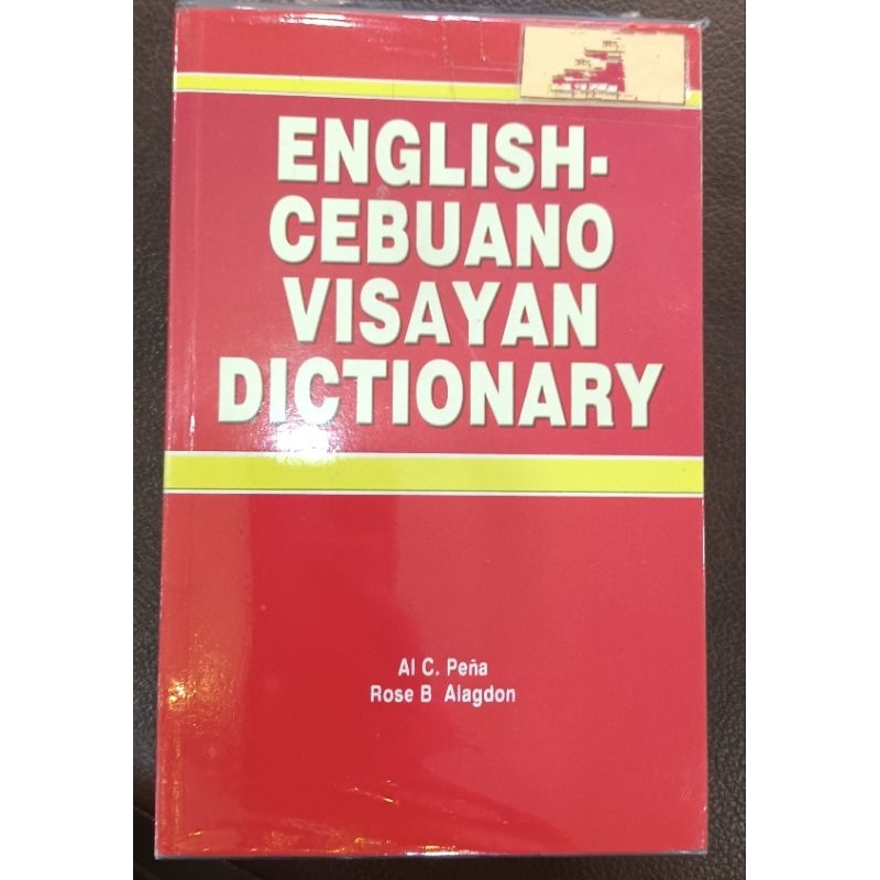 ENGLISHCEBUANO VISAYAN DICTIONARY (BRAND NEW) Shopee Philippines