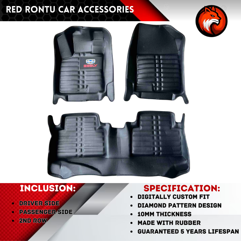 Geely Coolray Premium Diamond Deep Dish Car Matting (AntiSlip Matting