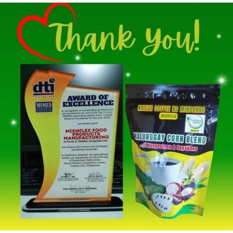 Malunggay corn Coffee and mangosteen & guyabano, Non Acidic Coffee