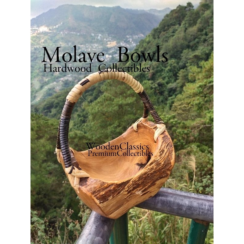 MOLAVE HARDWOOD SIDE TABLE BASKET DISPLAY IRREGULAR SHAPES