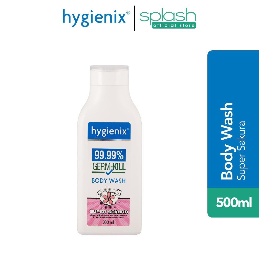 Hygienix Body Wash Moisturizing Liquid Soap Super Sakura 500mL Shopee Philippines