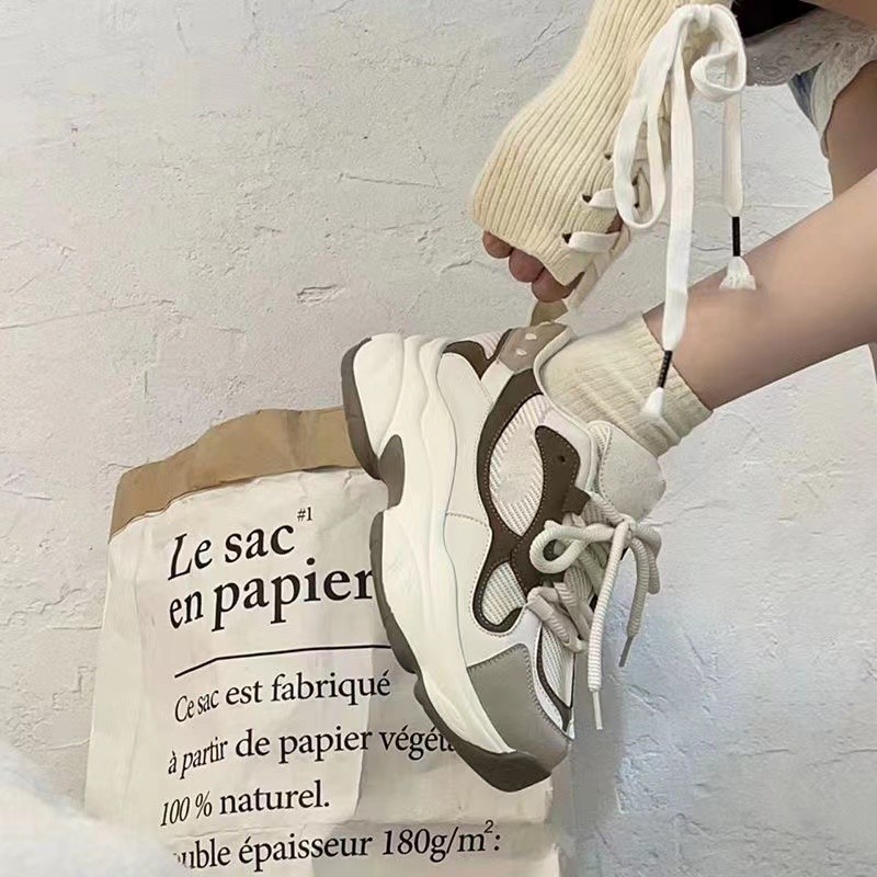 New Korea Fashion Sneakers WOmen Casual ventilate Rubber Shoes Shopee