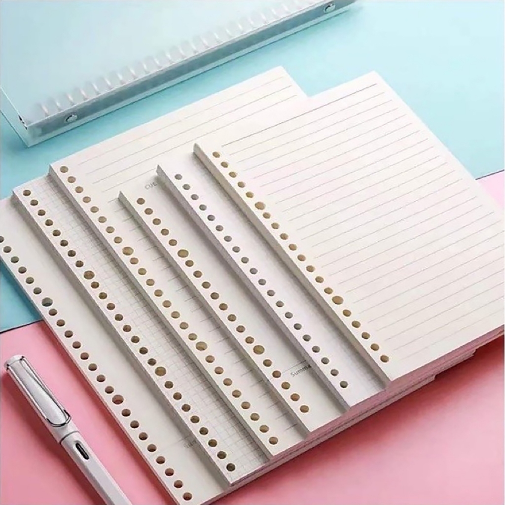 A5(20 Holes)/B5(26 Holes) Soft Pastel Color Binder Notebook Refillable