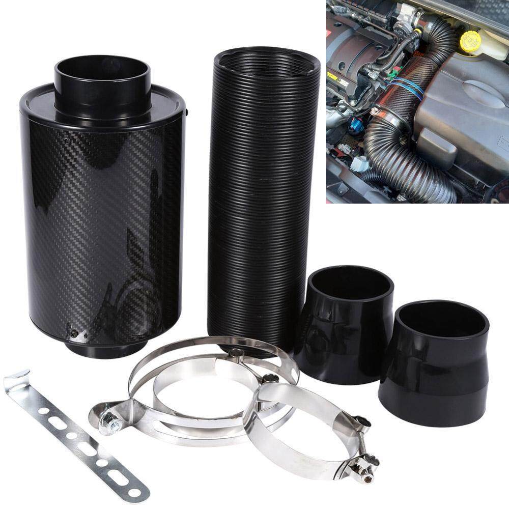 76mm 3in Universal Carbon Fiber Induction Ram Filter Box Cold Air