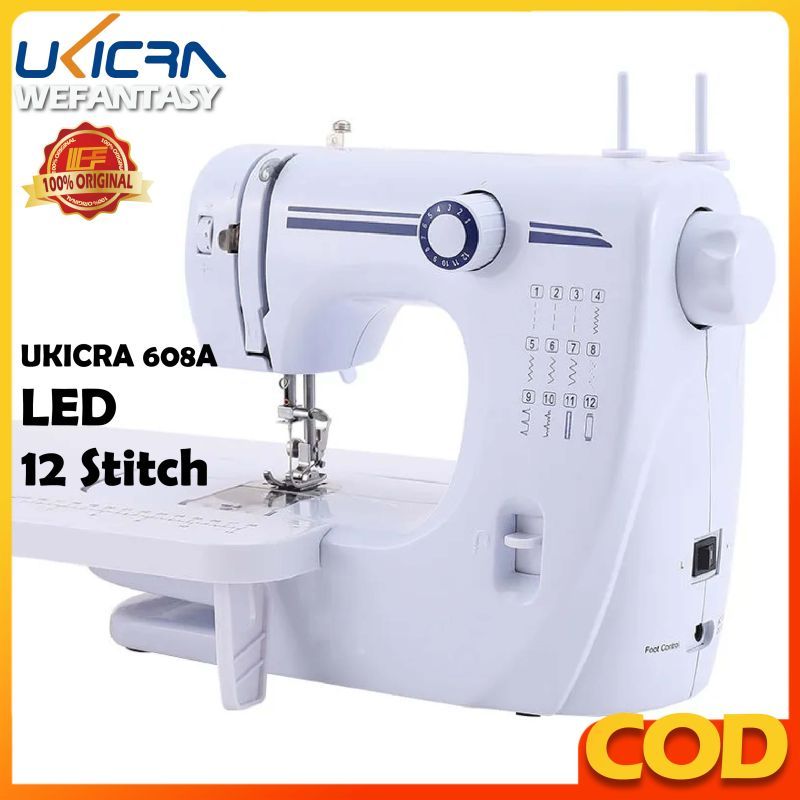 UKICRA 608A Sewing Machine 12 Types of Stitches Electric Mediumsized