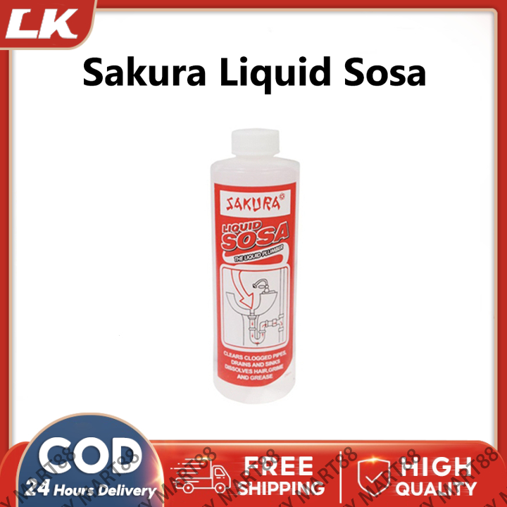 Original Sakura Liquid Sosa Liquid Plumber 250ml Sosa Paint Remover Sink Drain Cleaning Solution