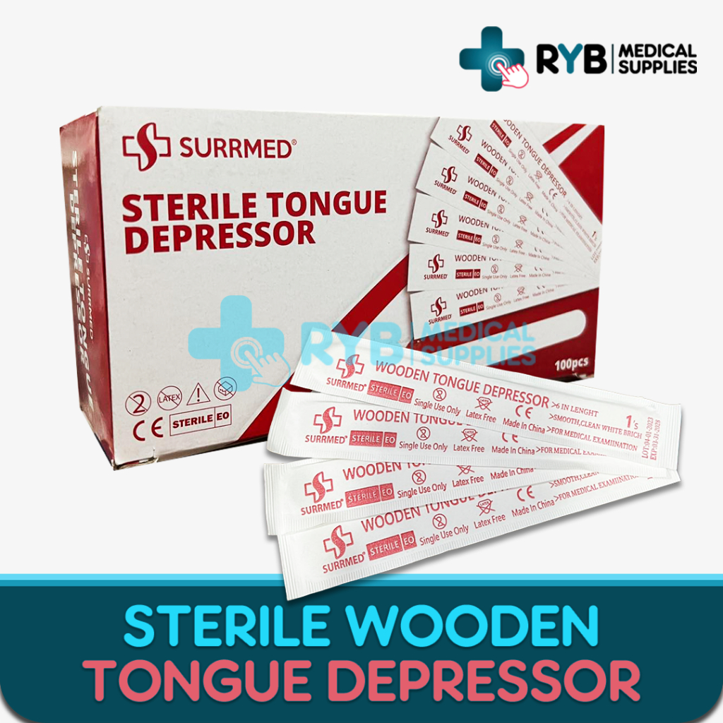 Sterile Tongue Depressor Surrmed 100pcs/box Shopee Philippines