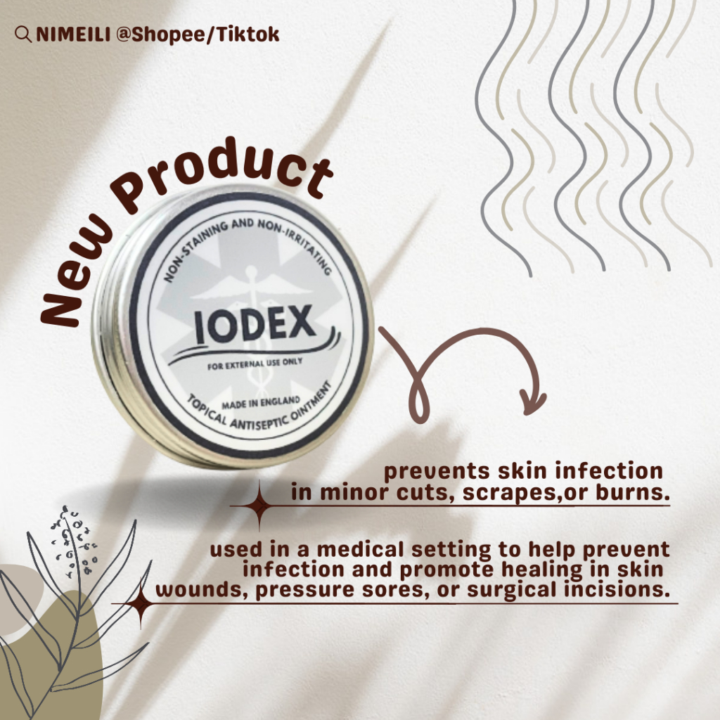 IODEX Topical Antiseptic Ointment Non Staining Non Irritating for Minor