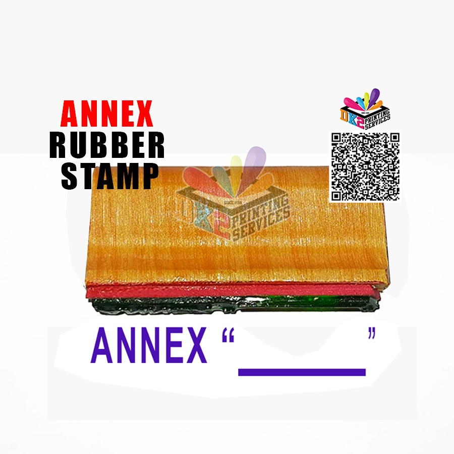 ANNEX Customized Rubber Stamp wood handle (Ready to use) Shopee