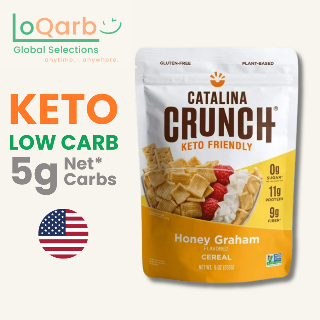 Catalina Crunch, Keto Friendly Cereal, Honey Graham, 9 oz (255 g) Low