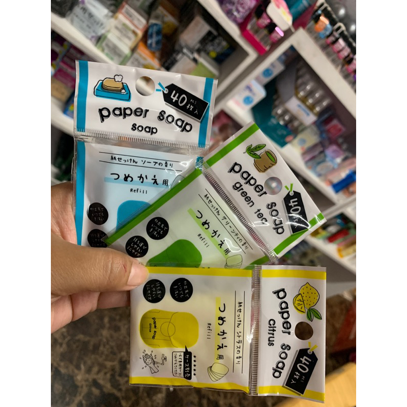 Daiso Paper Soap Japan 40pcs Shopee Philippines