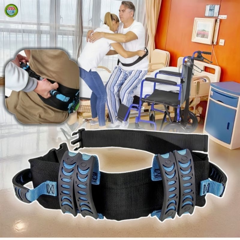 Patient Gait Belt Elderly Transfer Walking Belt Waist Traction Moving