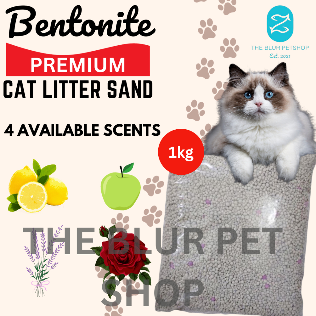 1kg 2kg Fresh Cat Litter Bentonite Fast Clumping Absorbent Sand Natural