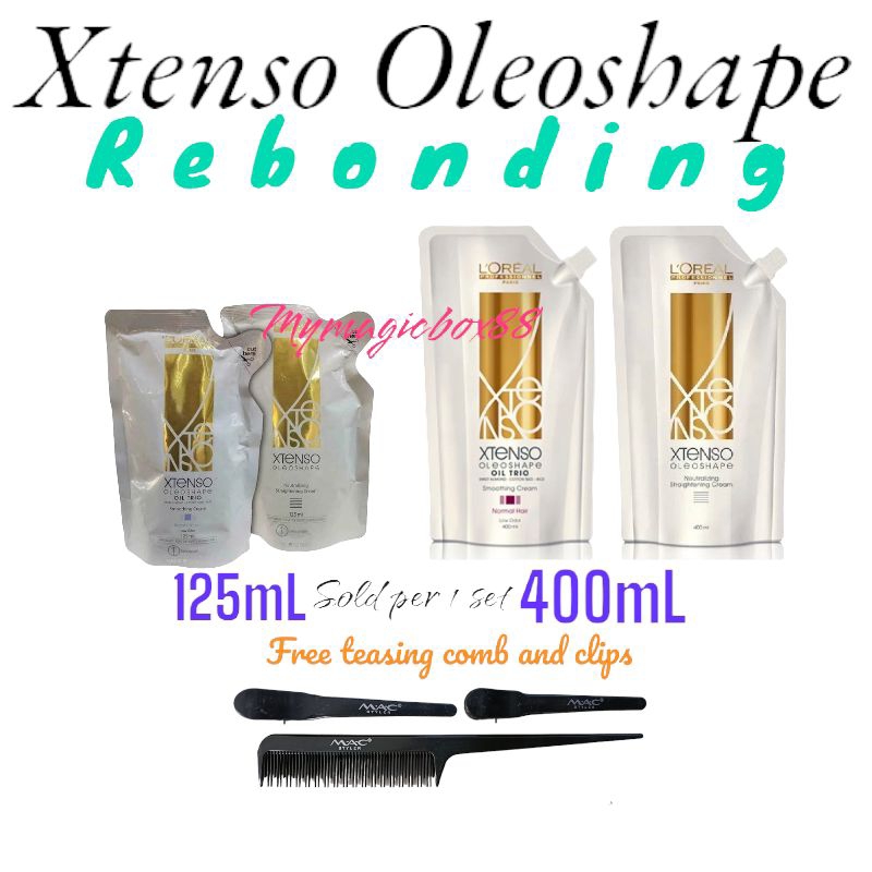 Loreal Xtenso Oleoshape Rebonding Set 125mL or 400mL Shopee Philippines