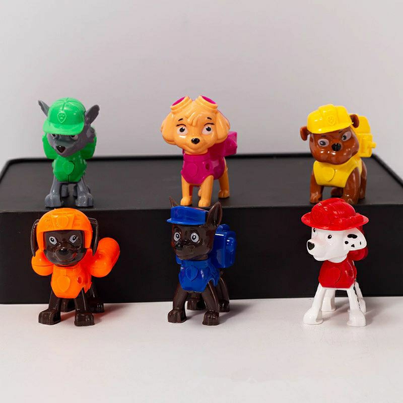 Cartoon Dog Paw Patrol Toy/Cake Decoration Doll Baby Birthday Party