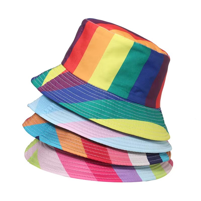 RAINBOWCO Colorful Bucket Hat Unisex Fashion Korean Waway Hat For Men And Women Shopee Philippines
