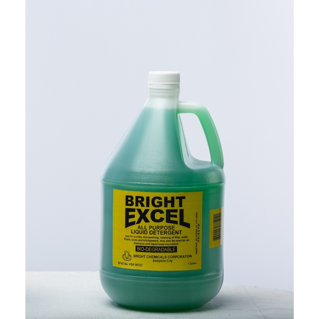 Bright Excel All Purpose Liquid Detergent 1 Gallon Shopee Philippines