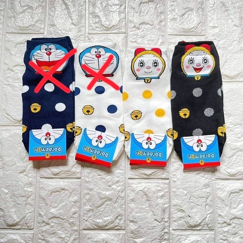 Dorami Socks Made in Korea Doraemon Iconic Sock Ankle Shopee Philippines