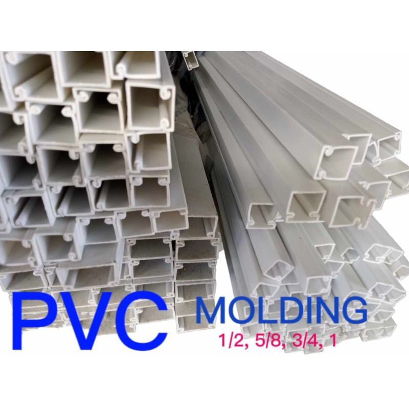 PVC MOLDING Royu and Atlanta Brand 1/2", 5/8", 3/4", 1" Sold per 4