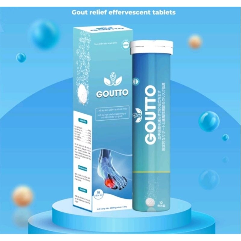 GOUTTO EFFERVESCENT TABLET ORIGINAL BESTSELLING For Gout Arthritis