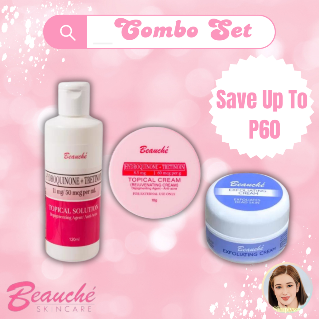 Beauché Skin Care Topical & Exfoliating Cream 10g + Topical Solution