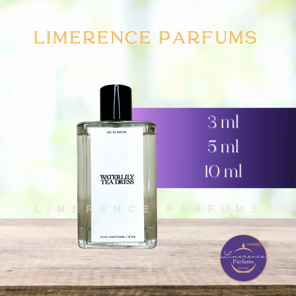 Zara Waterlily Tea Dress EDP DECANT (Wild Blue/bell JM Dupe) Shopee