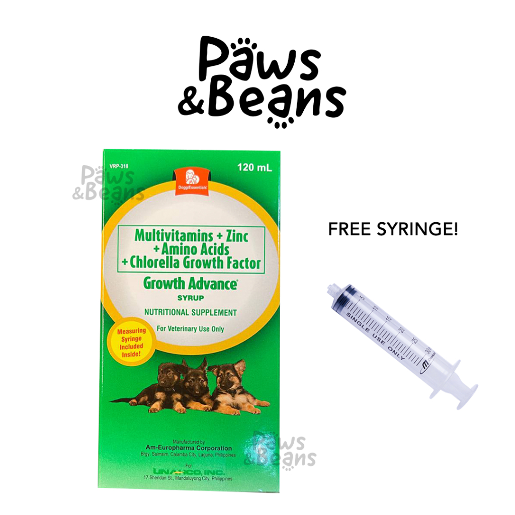 SALE! Growth Advance Syrup 120mL Nutritional Supplement for Puppies and