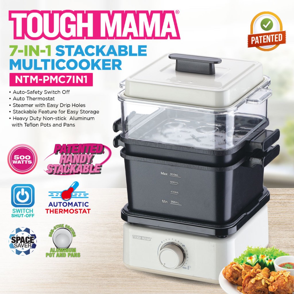 Tough Mama NTMPMC7IN1 Stackable Multicooker Heavy Duty Minimalist