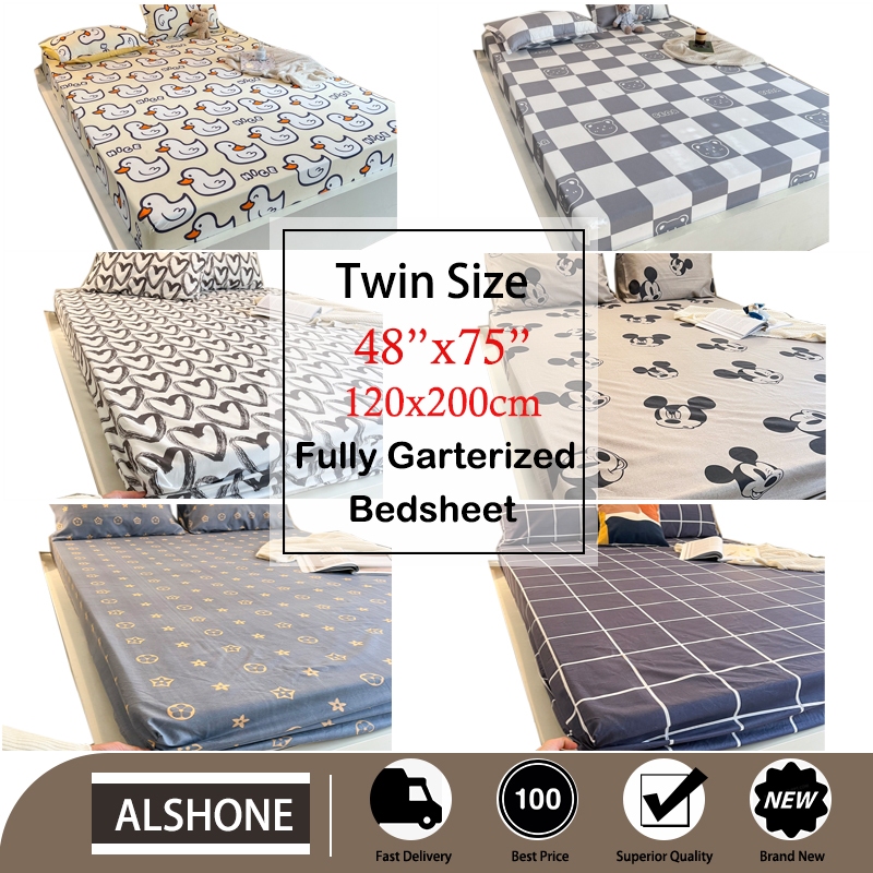Twin Size Fully Garterized Bed Sheet Fitted Sheet Hotel Quality