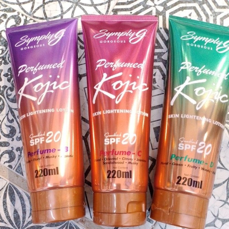 Simply G Perfumed Kojic Skin Lightening Lotion SPF20 220 ml Shopee Philippines