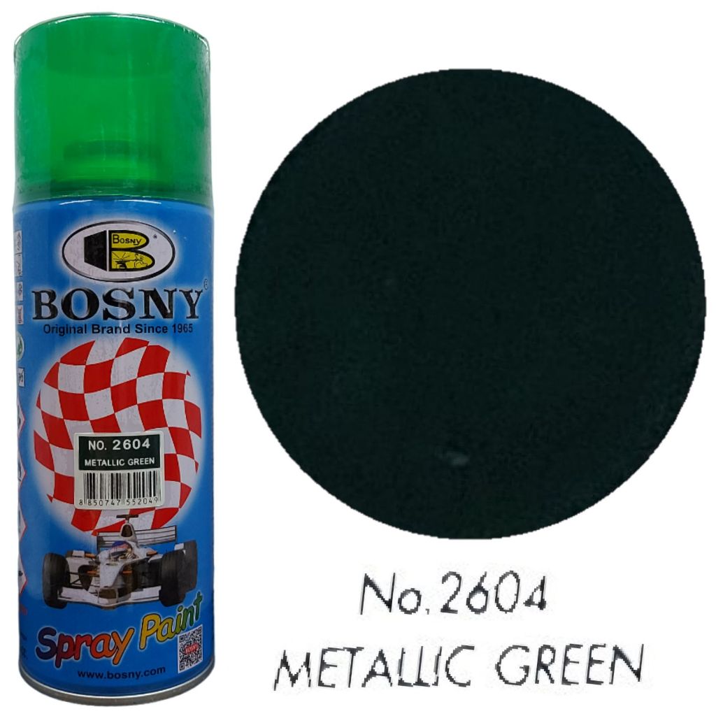 Bosny Acrylic Spray Paint Gold / Metallic Colors / Black Tint