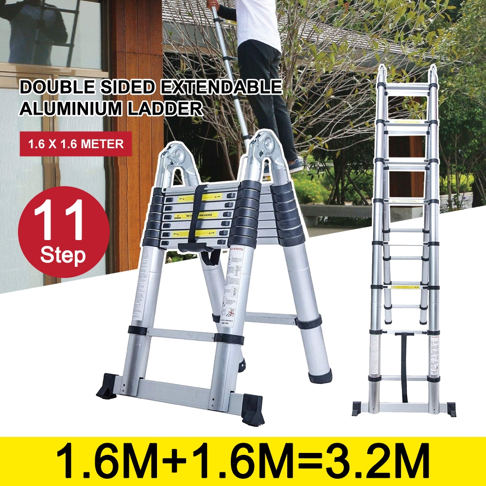 3.2M Telescopic foldable Ladder folding aluminum ladder,multifunction domestic ladders and