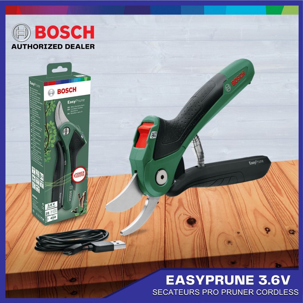 Bosch Easy Prune 3.6V Cordless Garden Secateurs Pro Pruner H&G